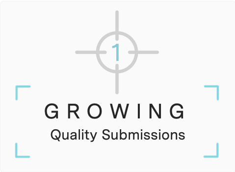 Focus 1: Growing quality submissions