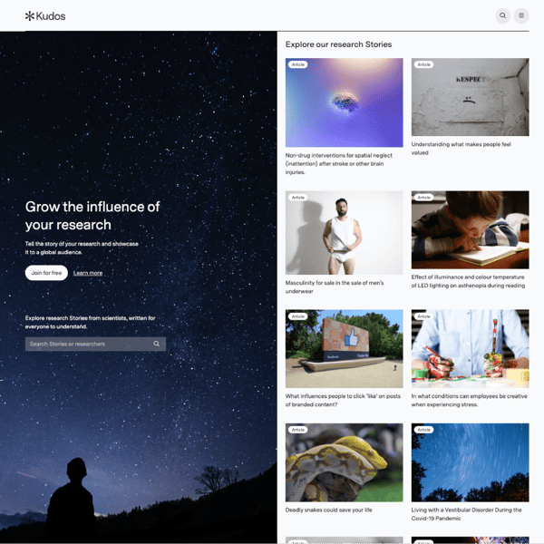 Kudos A Professional Publicity Campaign for your Research